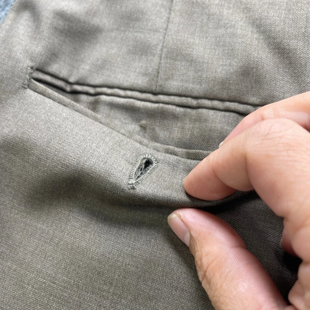 Vintage Brooks Brothers Mens 38x30 Pleated Wool Pants Olive Taupe Cuffed Canada
